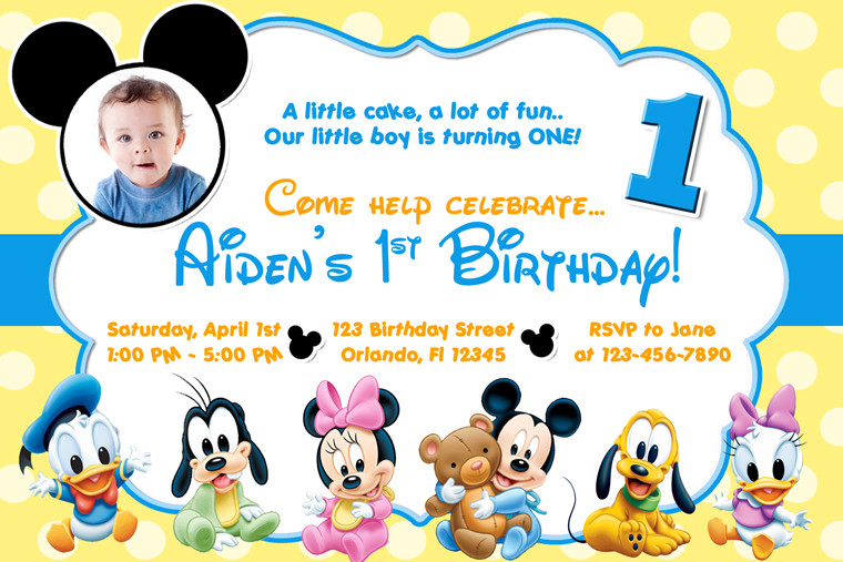Mickey Mouse Clubhouse Birthday Invitations Personalized
 Personalized Mickey Mouse Clubhouse Birthday Invitations