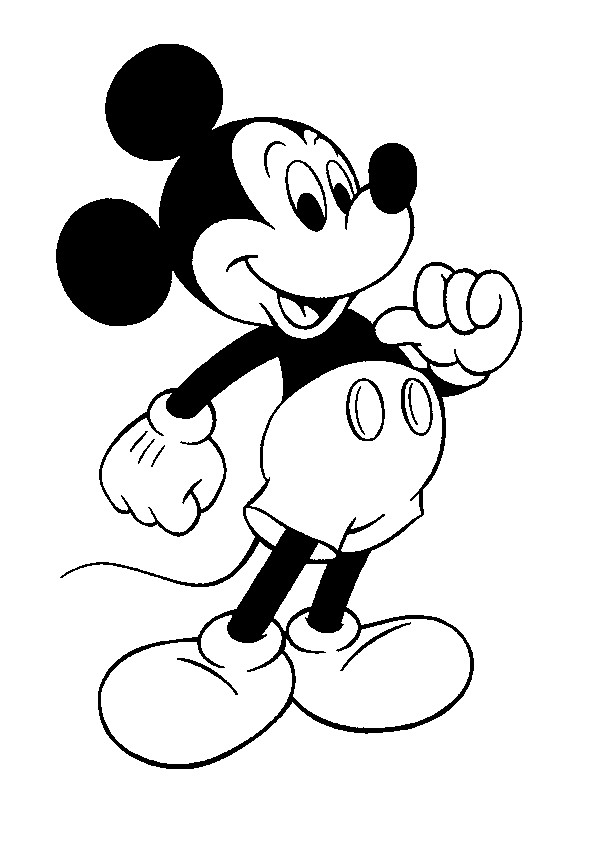 Mickey Mouse Coloring Pages For Toddlers
 Free Printable Mickey Mouse Coloring Pages For Kids