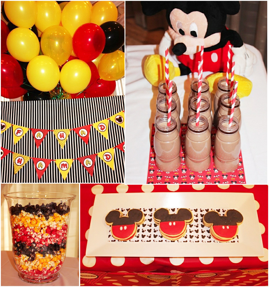 Mickey Mouse Ideas For A Birthday Party
 A Retro Mickey Inspired Birthday Party Party Ideas