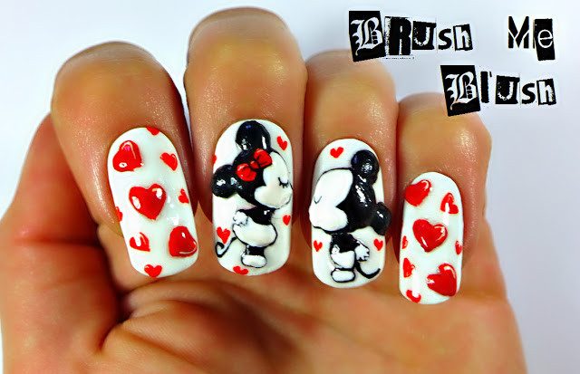 Mickey Nail Designs
 Brush me Blush Mickey Mouse 3D Nails