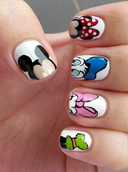 Mickey Nail Designs
 Disney s Mickey Mouse and Friends Nail Art in 2019
