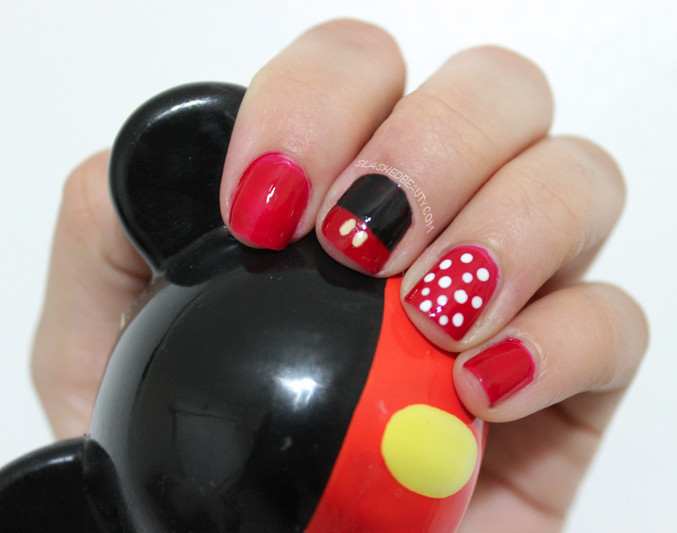 Mickey Nail Designs
 Mickey & Minnie Mouse Inspired Nail Art
