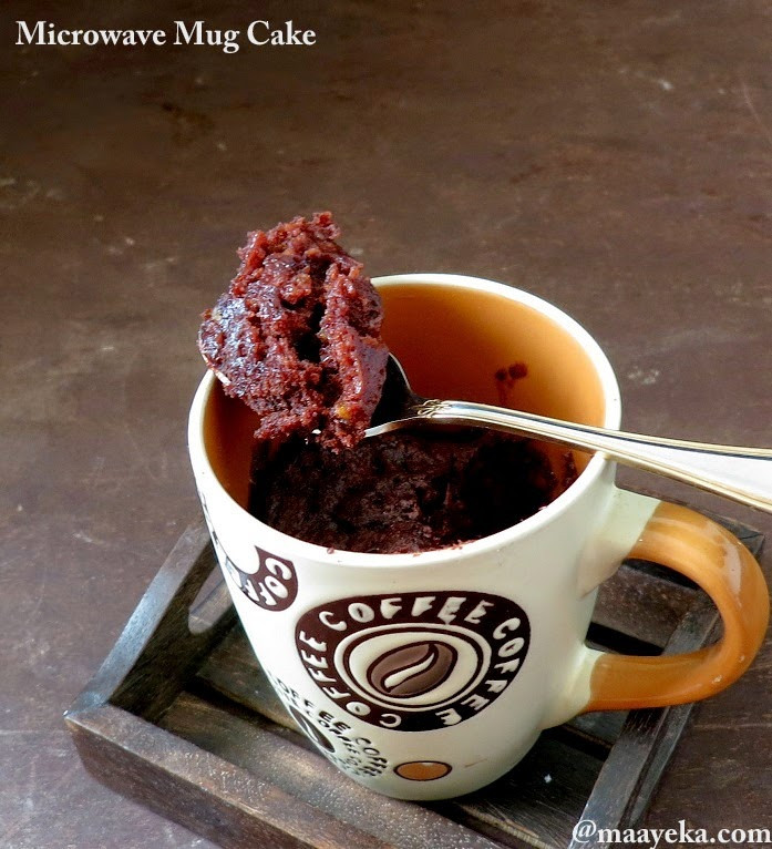 Microwave Cake In A Cup Recipes
 Microwave Mug Cake Recipe by Archana s Kitchen