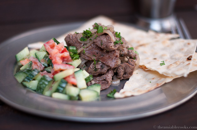 Middle Eastern Dinners
 Middle Eastern Steak Pitas The Amiable Cooks