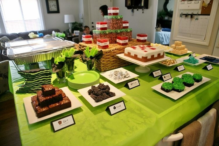 Minecraft Food Ideas For Party
 Minecraft Birthday Party Ideas DIY Inspired