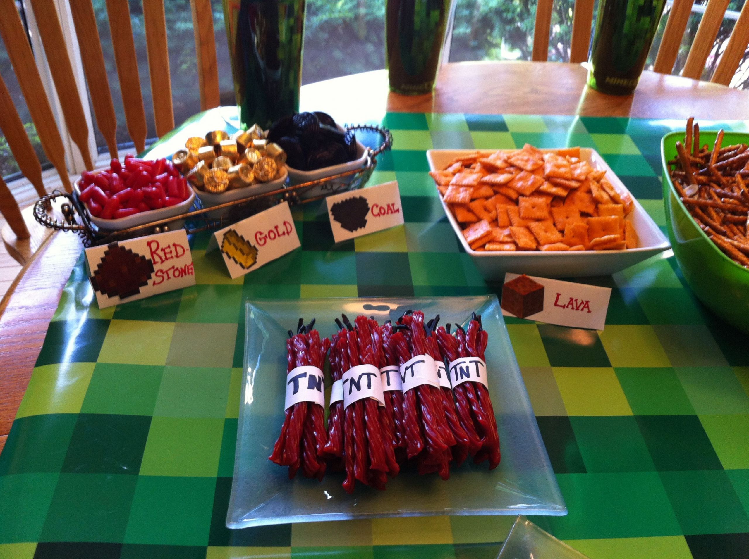 Minecraft Food Ideas For Party
 Patrick s Minecraft party food Party Ideas