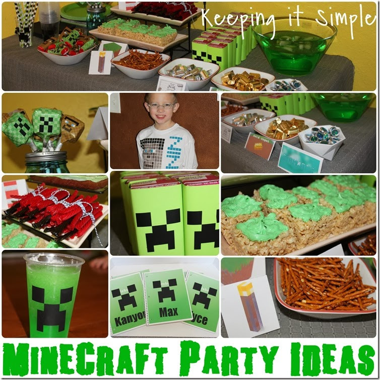 Minecraft Food Ideas For Party
 Easy and Fun Minecraft Party Ideas Food Favors and