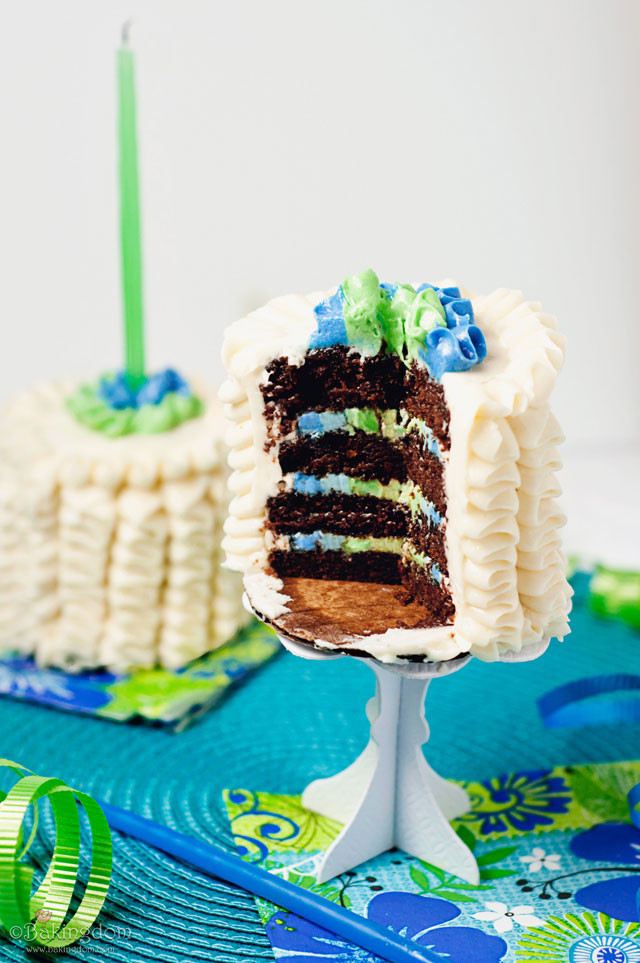 Mini Birthday Cake
 Mini Ruffled Birthday Cakes