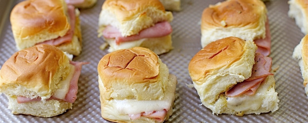 Mini Ham Sandwiches
 Baked Ham and Cheese Mini Sandwiches Recipe