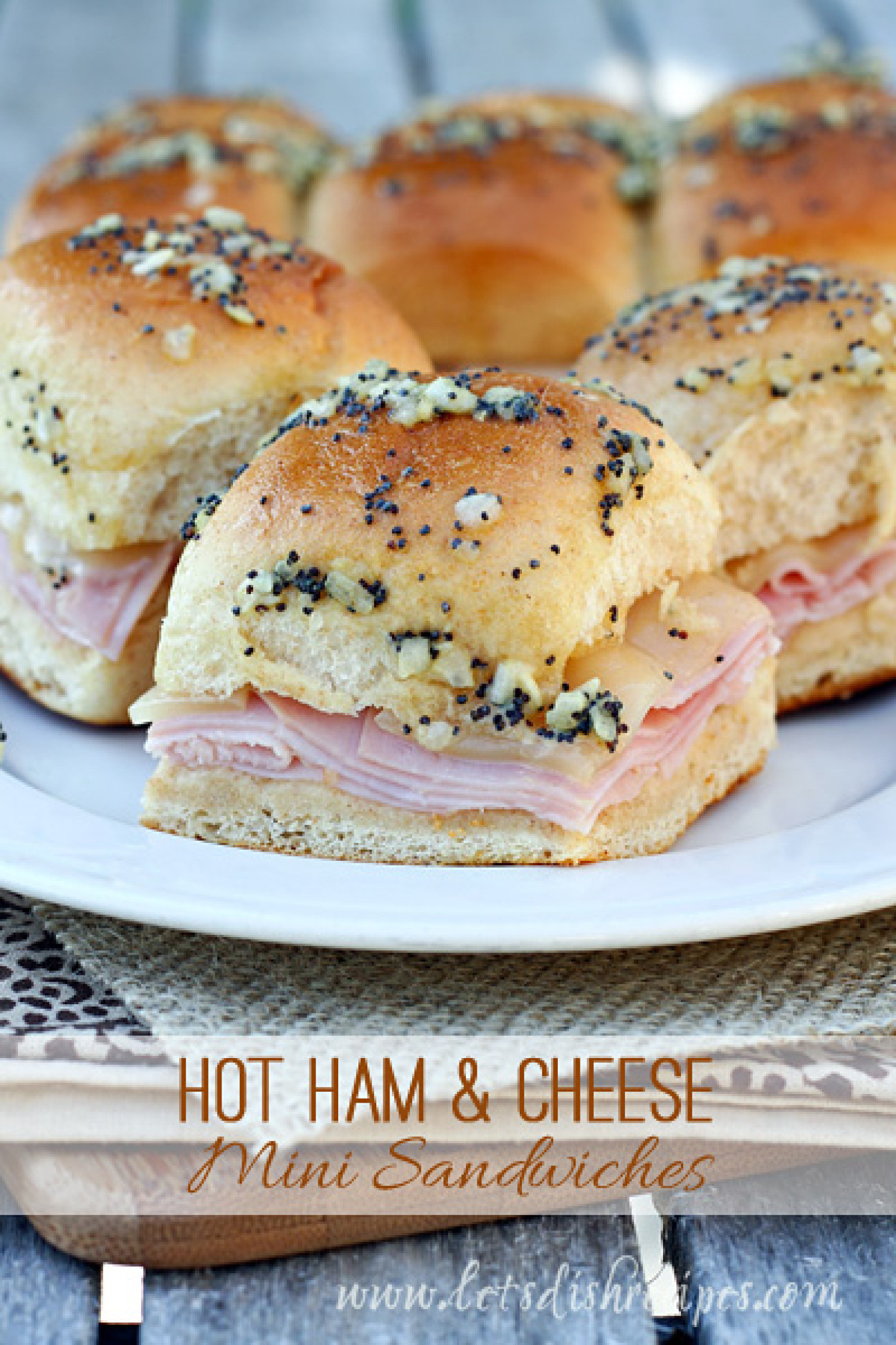 Mini Ham Sandwiches
 Hot Ham and Cheese Mini Sandwiches Recipe