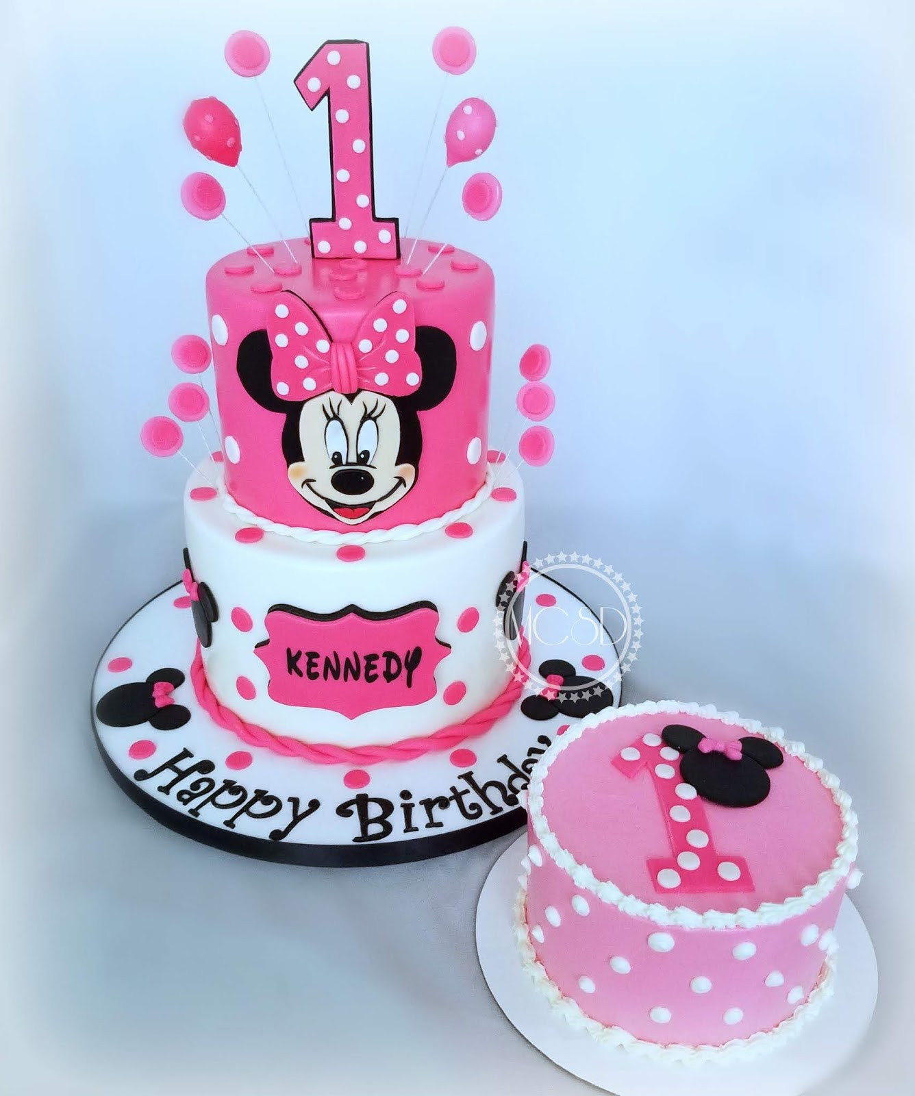 Minnie Mouse 1st Birthday Cakes
 MyCakeSweetDreams Minnie Mouse 1st Birthday Cake