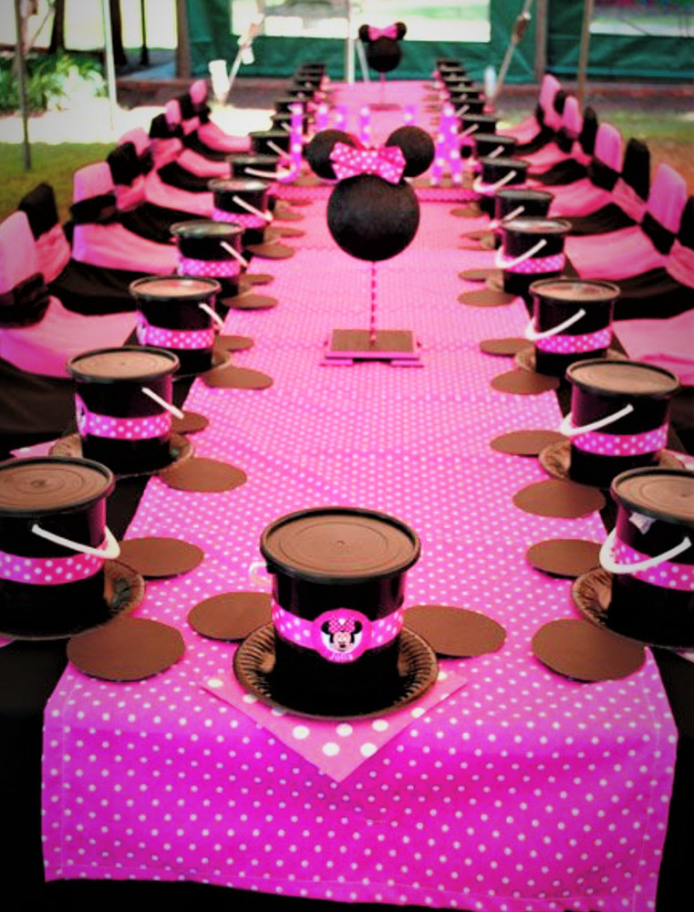 Minnie Mouse Birthday Decor
 Minnie Mouse Hot Pink Polka Dot Plastic Table Cover
