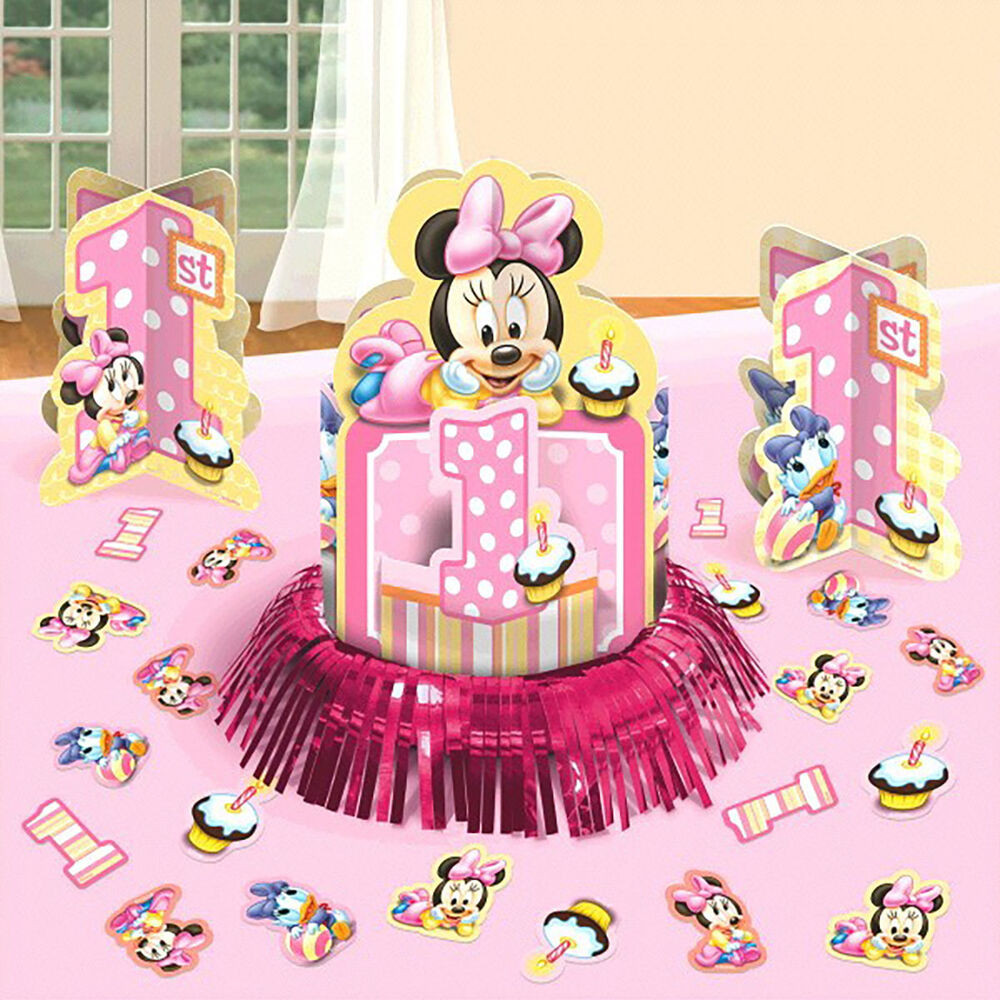 Minnie Mouse Birthday Decor
 Disney Baby Minnie Mouse 1st Birthday Party Table