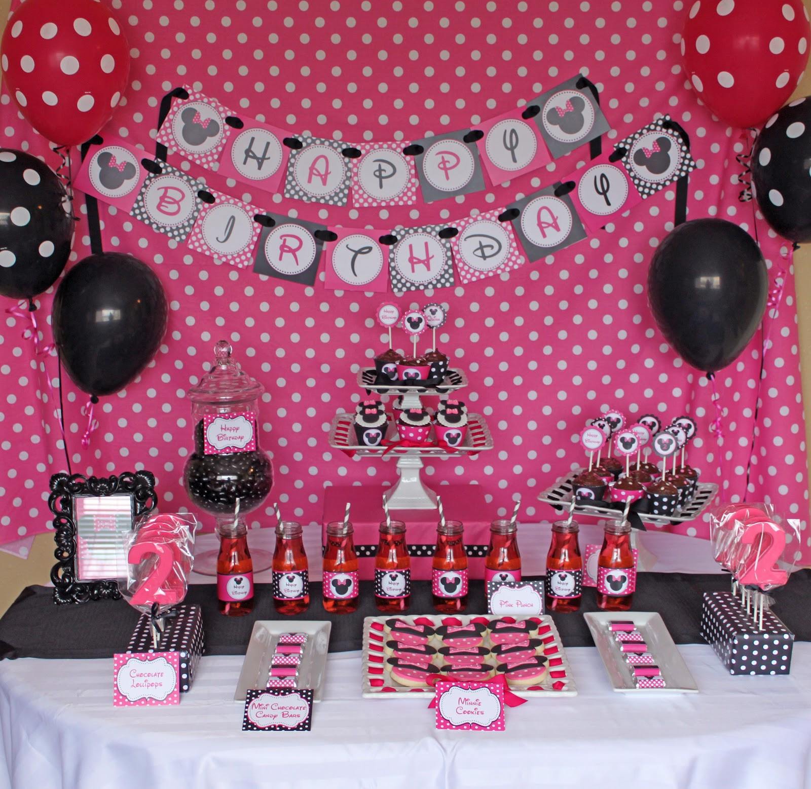 Minnie Mouse Birthday Decor
 Minnie Mouse Party Decorations