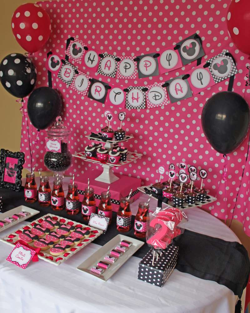Minnie Mouse Birthday Decorations
 Minnie Mouse Birthday Party Ideas 6 of 12