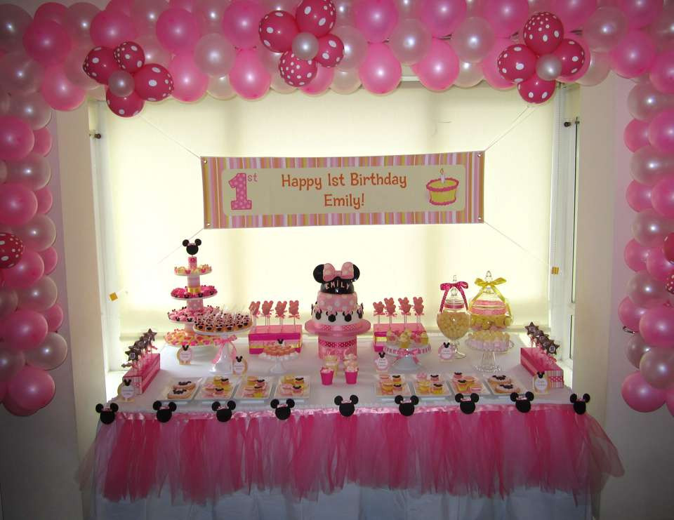 Minnie Mouse Birthday Decorations Pink
 Minnie Mouse Birthday "Minnie Mouse Pink and Yellow