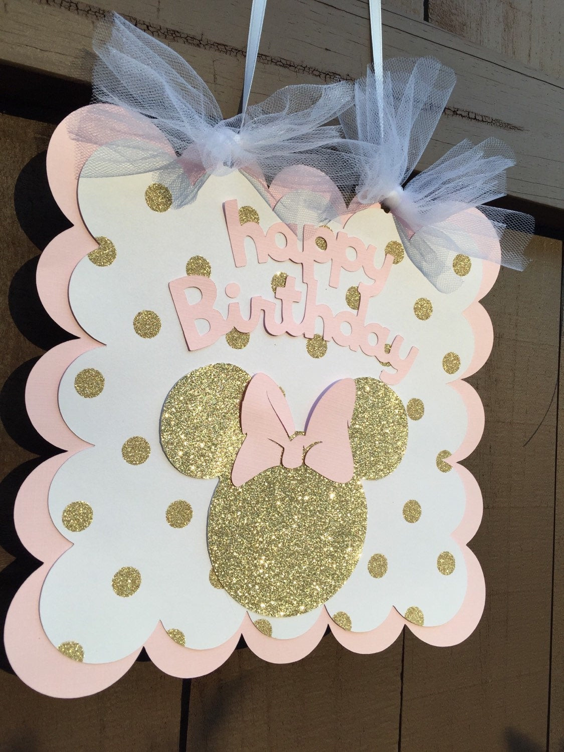 Minnie Mouse Birthday Decorations Pink
 Pink and Gold Minnie Mouse Birthday Sign birthday party
