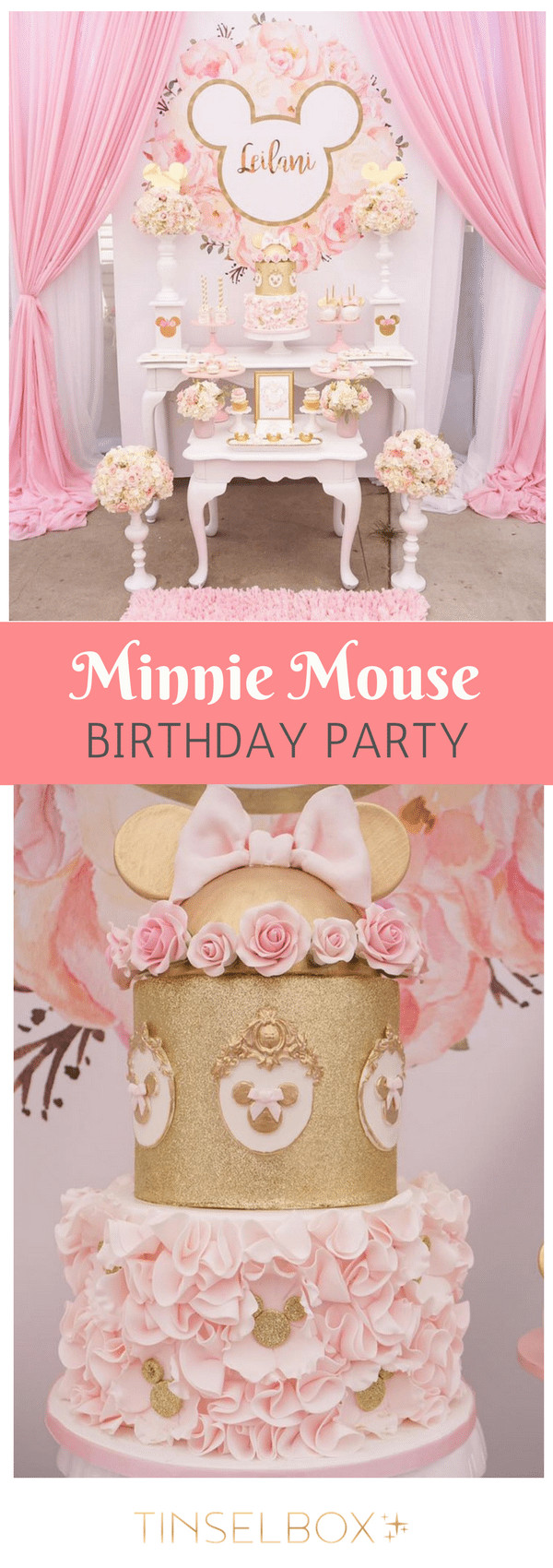 Minnie Mouse Birthday Decorations Pink
 Pink Minnie Mouse Disney Birthday Party TINSELBOX