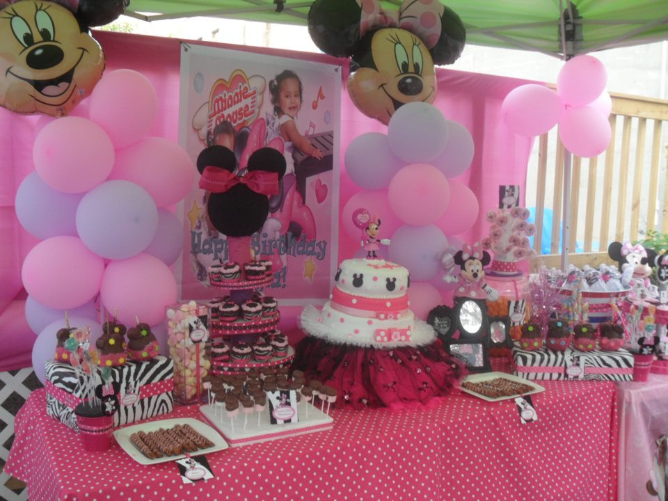 Minnie Mouse Birthday Decorations
 Regina s Party Events Kayla s 1st Birthday Minnie Mouse