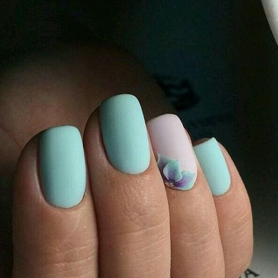 Mint Nail Designs
 20 Gorgeous Floral Nail Art Ideas To Bloom Styleoholic