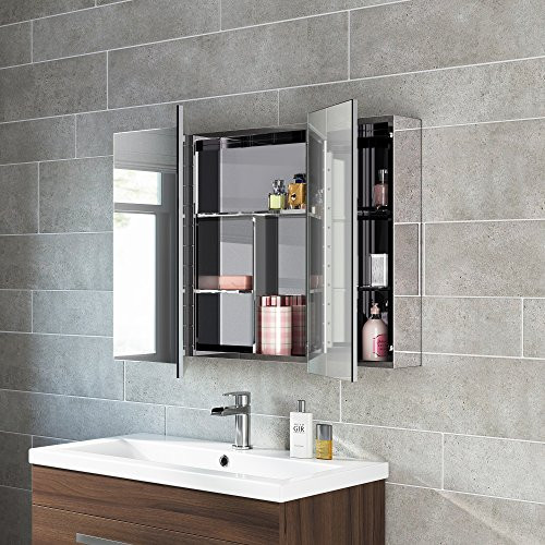 Mirror Cabinet For Bathroom
 600 x 900 Stainless Steel Bathroom Mirror Cabinet Modern