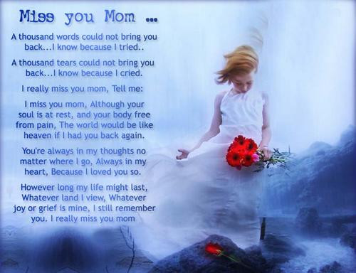 Missing My Mother Quote
 My Mom