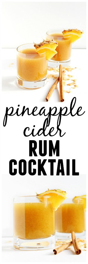 Mixed Drinks With Rum
 Pineapple cider rum cocktail