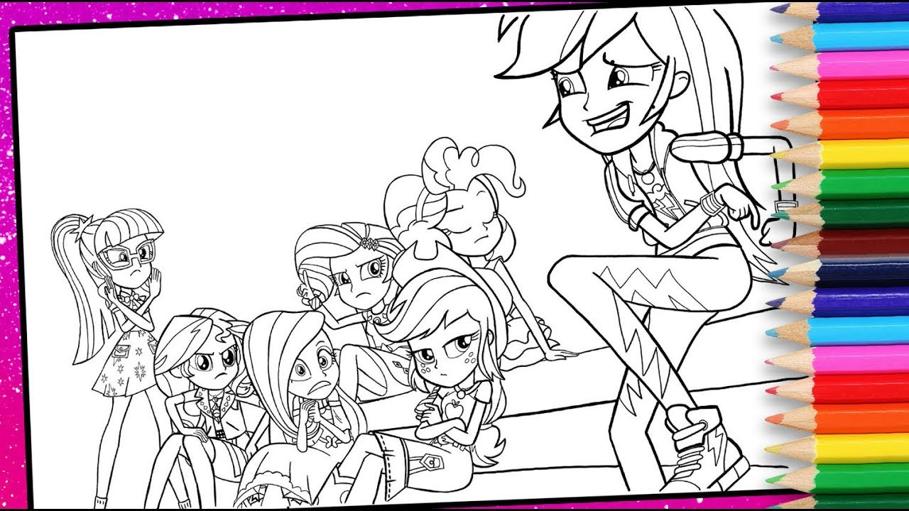 Mlp Equestria Girls Coloring Pages
 My Little Pony Equestria Girls coloring pages for kids MLP
