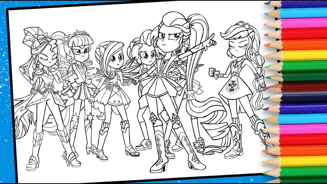 Mlp Equestria Girls Coloring Pages
 MLP Equestria Girls Coloring for kids MLP colouring pages