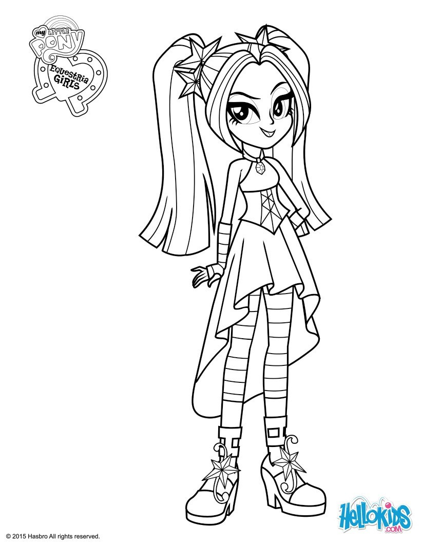 Mlp Equestria Girls Coloring Pages
 MLP Coloring Aria Blaze Equestria Girl Coloring Pages Fun