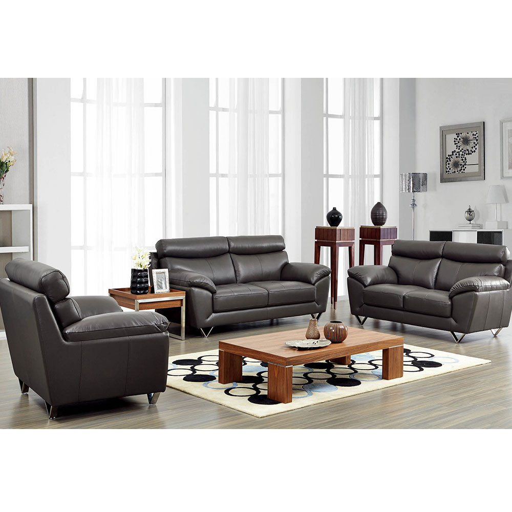 Modern Living Room Furniture Sets
 8049 Modern Leather Living Room Sofa Set by Noci Design
