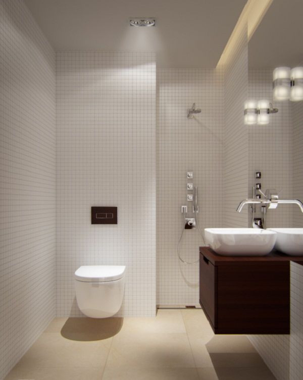 Modern Small Bathroom Design
 Decorating A Small Bathroom With No Window in 2019