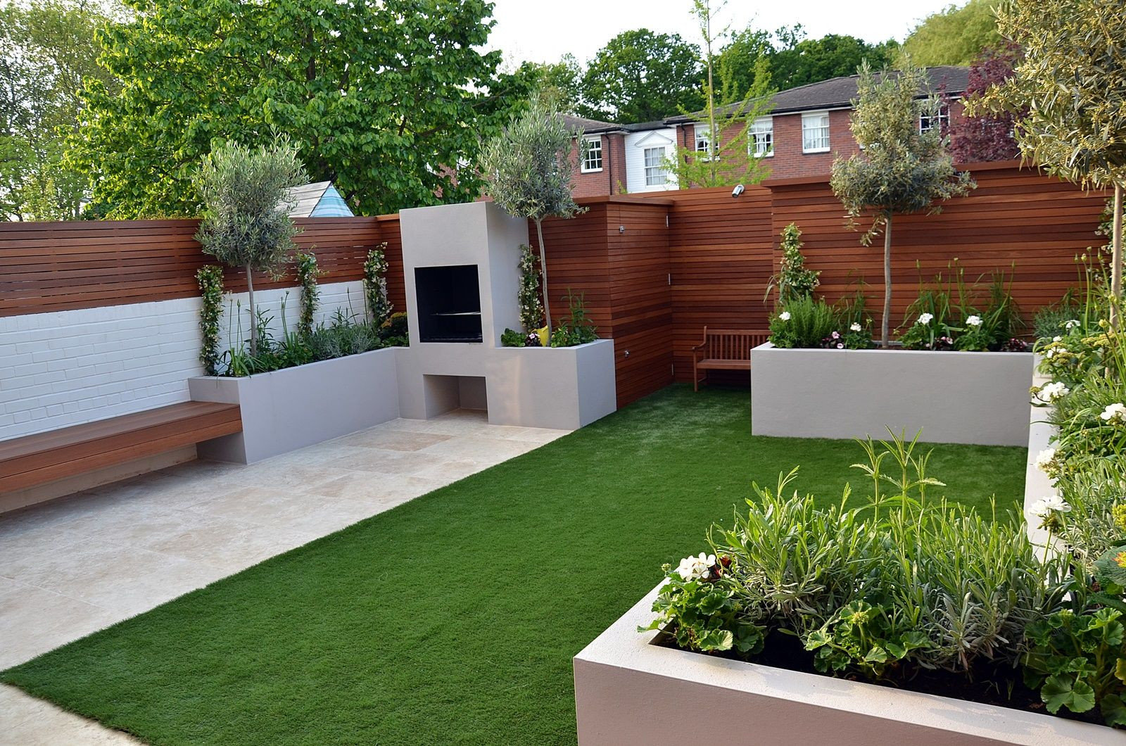 Modern Terrace Landscape
 modern garden design designer west end central london