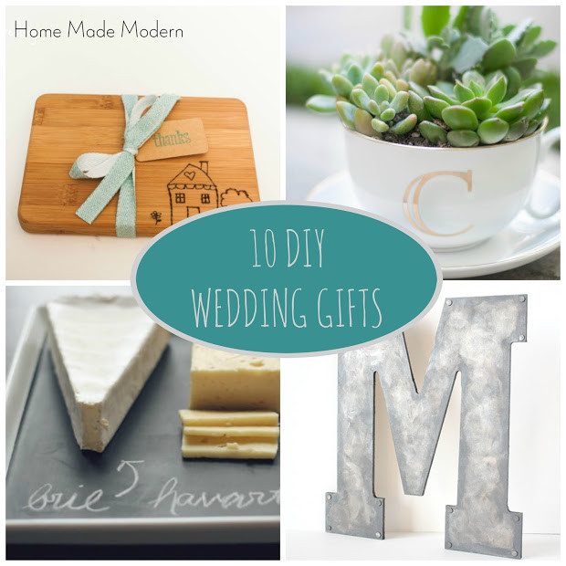 Modern Wedding Gifts
 Home Made Modern DIY Wedding Gifts