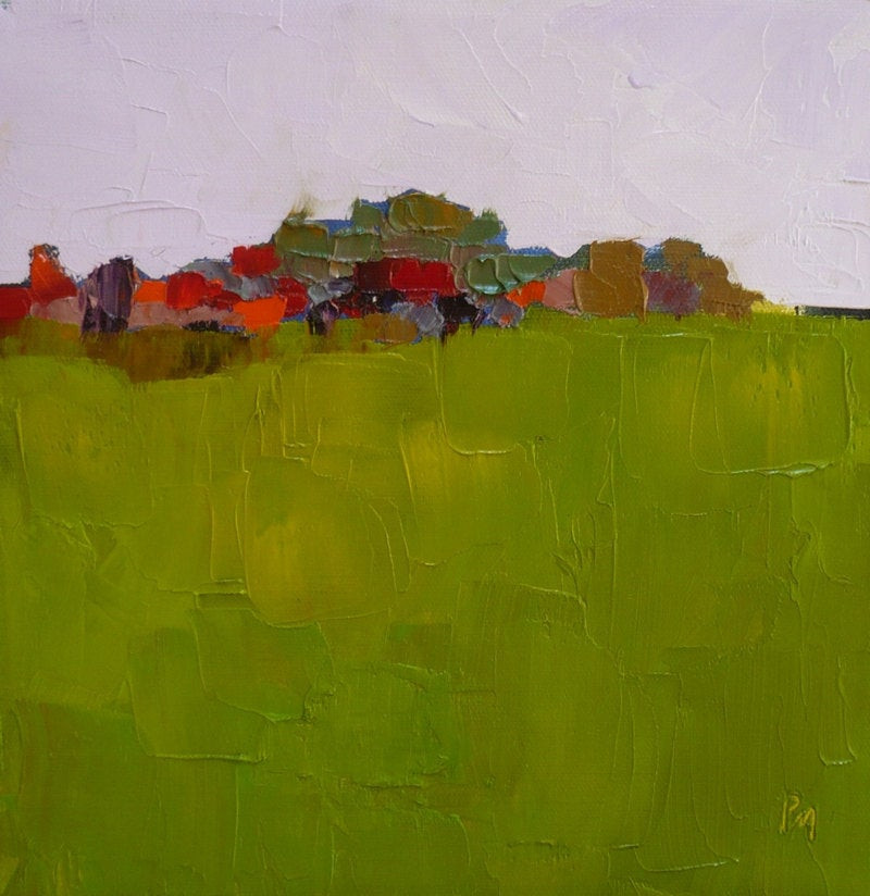 Modernist Landscape Paintings
 Modern Art original abstract landscape oil painting palette