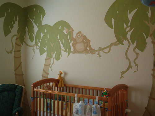 Monkey Baby Room Decor
 Monkey Themed Baby Nursery Ideas