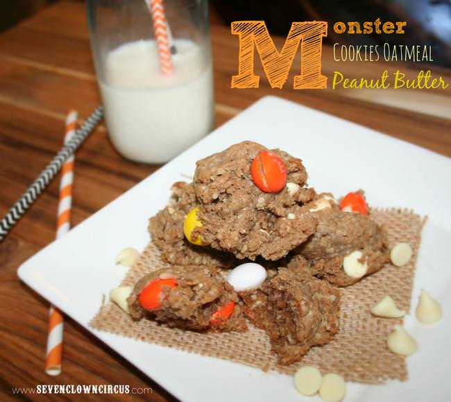 Monster Cookies Oatmeal Peanut Butter
 Oatmeal Peanut Butter Monster Cookies Tip Junkie