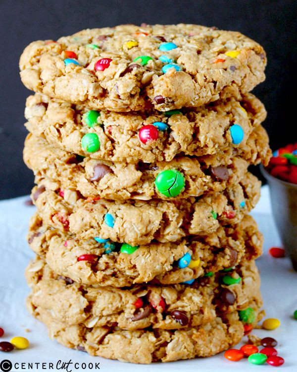 Monster Cookies Oatmeal Peanut Butter
 Jumbo Monster Cookies Recipe in 2019