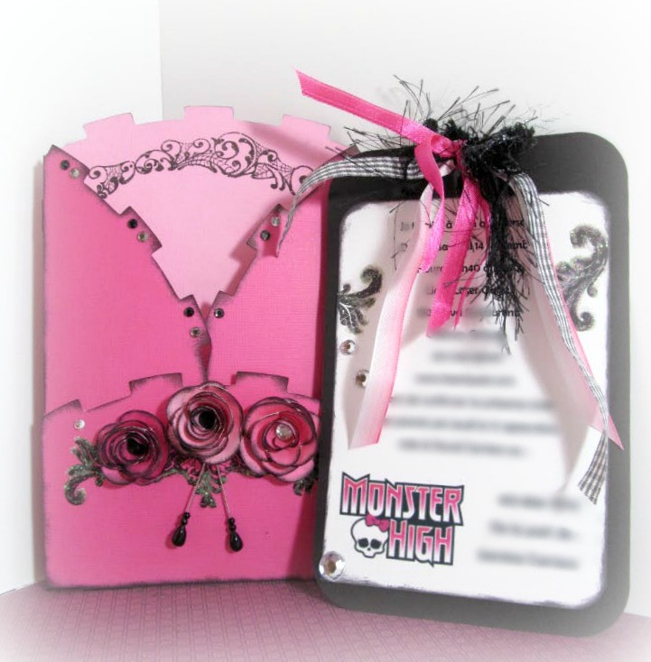 Monster High Birthday Party Invitations
 The Scrap Zone Monster High Birthday Invitations
