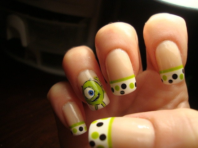 Monster Nail Designs
 Monsters Inc mike Nail Art Gallery