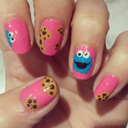Monster Nail Designs
 cookie monster