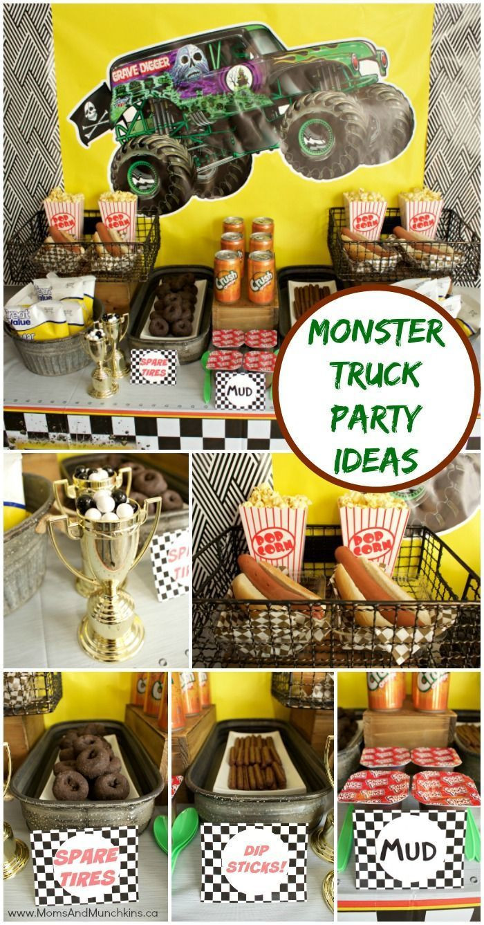 Monster Truck Decorations For Birthday Party
 Monster Truck Birthday Party Ideas party time