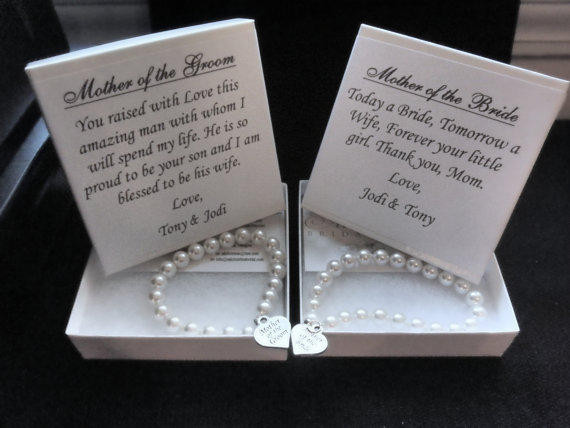 Mother Groom Gift Ideas
 Mother of the Bride Pearl Strand from AliChristineBridal