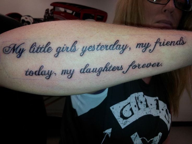 Mother Quotes Tattoos
 Father Daughter Tattoo Quotes QuotesGram