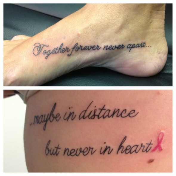Mother Quotes Tattoos
 Mother Daughter Tattoo Quotes QuotesGram