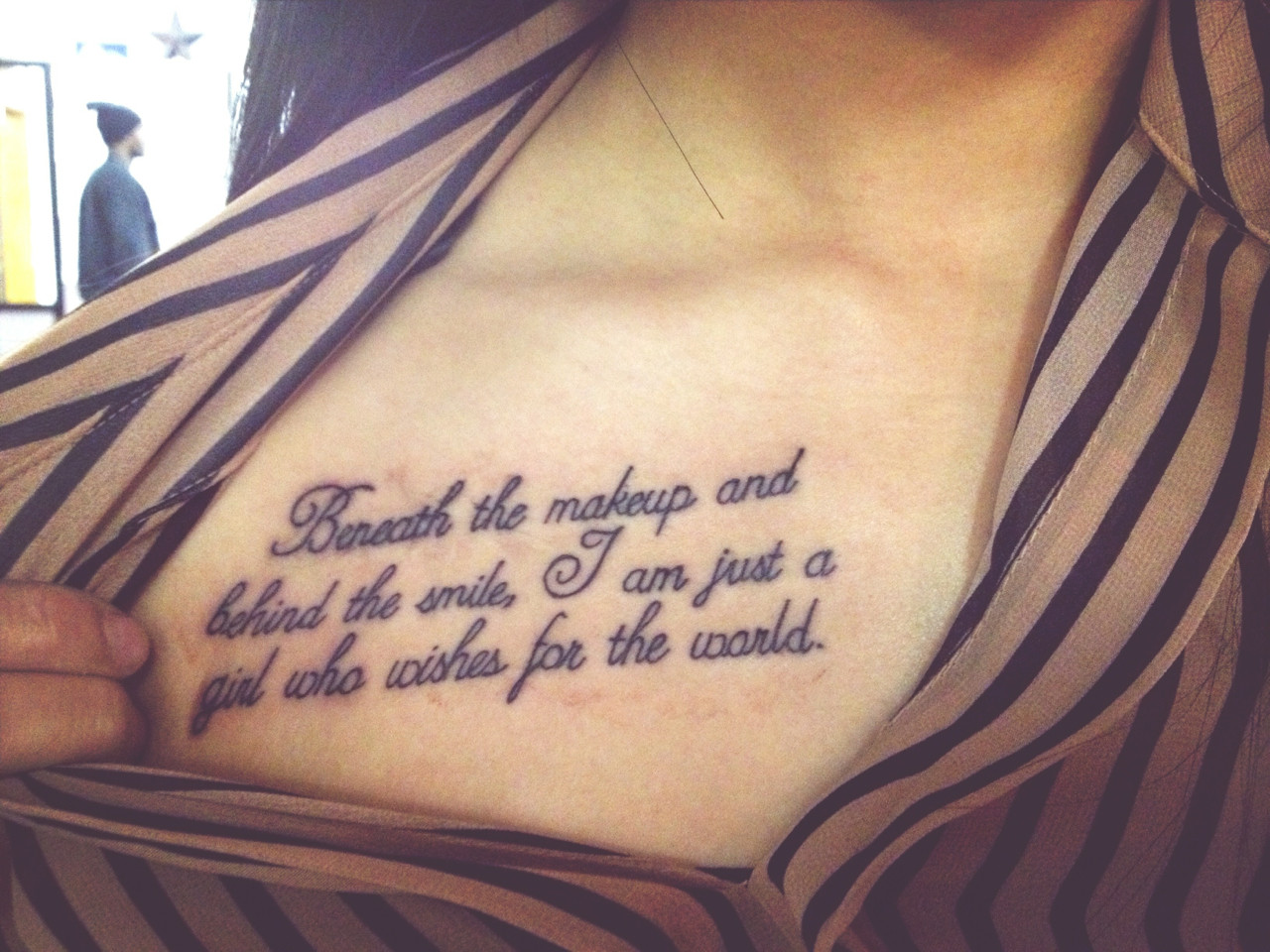 Mother Quotes Tattoos
 Quote Tattoo from mother
