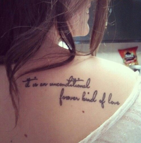 Mother Quotes Tattoos
 Cute shoulder tattoo Mother daughter quote