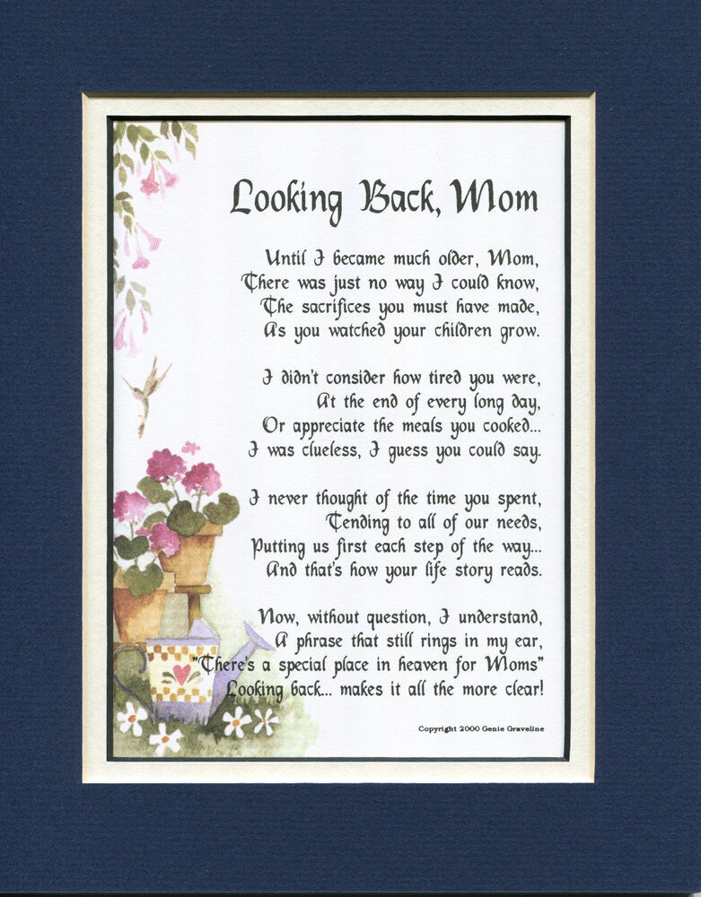 Mother'S Day In Heaven Quotes
 5 Mother s Day t present keepsake poem for mom mother