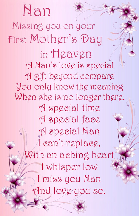 Mother'S Day In Heaven Quotes
 A Mother s Day Book no1 Bereavement Graveside Memorial