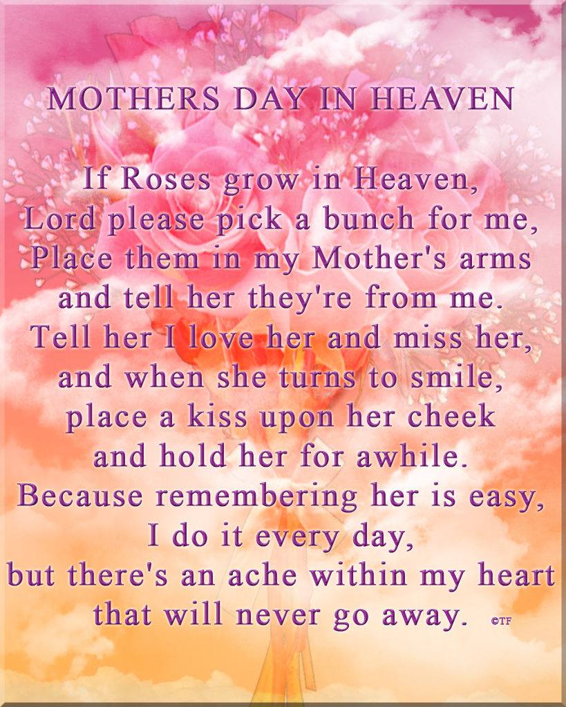 Mother'S Day In Heaven Quotes
 Mothers Day In Heaven s and for